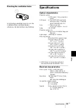 Preview for 35 page of Sony VPL-CS4 - Compact Lcd Projector Operating Instructions Manual