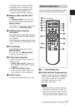 Предварительный просмотр 13 страницы Sony VPL-CS5 Operating Instructions Manual