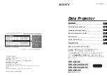 Sony VPL-CW125 Quick Reference Manual предпросмотр