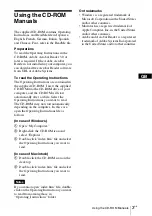 Предварительный просмотр 19 страницы Sony VPL-CW125 Quick Reference Manual