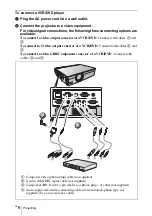 Предварительный просмотр 22 страницы Sony VPL-CW125 Quick Reference Manual