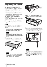 Предварительный просмотр 26 страницы Sony VPL-CW125 Quick Reference Manual