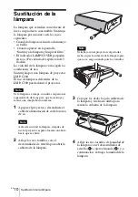 Предварительный просмотр 58 страницы Sony VPL-CW125 Quick Reference Manual