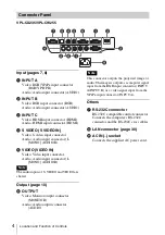 Предварительный просмотр 4 страницы Sony VPL-CW255 Operating Instructions Manual