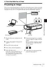 Preview for 11 page of Sony VPL-CW255 Operating Instructions Manual