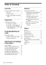 Preview for 2 page of Sony VPL-CW256 Operating Instructions Manual