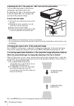 Preview for 14 page of Sony VPL-CW256 Operating Instructions Manual