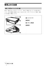 Preview for 4 page of Sony VPL-CX100 Quick Reference Manual