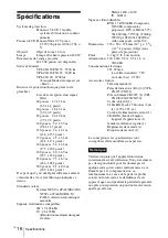 Preview for 44 page of Sony VPL-CX100 Quick Reference Manual