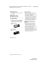 Preview for 14 page of Sony VPL-CX11 Operating Instructions Manual