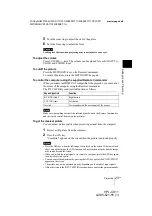 Preview for 23 page of Sony VPL-CX11 Operating Instructions Manual