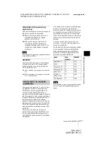 Preview for 115 page of Sony VPL-CX11 Operating Instructions Manual