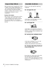 Preview for 8 page of Sony VPL CX125 - XGA LCD Projector Operating Instructions Manual