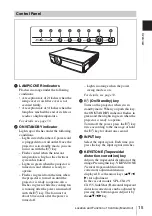 Preview for 15 page of Sony VPL CX125 - XGA LCD Projector Operating Instructions Manual