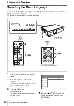 Preview for 28 page of Sony VPL CX125 - XGA LCD Projector Operating Instructions Manual