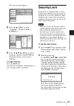 Preview for 29 page of Sony VPL CX125 - XGA LCD Projector Operating Instructions Manual