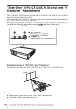 Preview for 62 page of Sony VPL CX125 - XGA LCD Projector Operating Instructions Manual