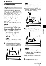 Предварительный просмотр 31 страницы Sony VPL-CX4 Operating Instructions Manual