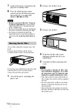 Предварительный просмотр 32 страницы Sony VPL-CX4 Operating Instructions Manual