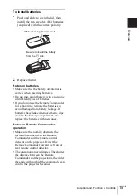 Preview for 15 page of Sony VPL CX5 - XGA LCD Projector Operating Instructions Manual