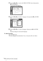 Preview for 22 page of Sony VPL CX5 - XGA LCD Projector Operating Instructions Manual