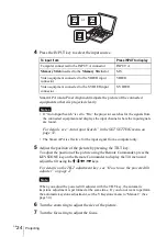 Preview for 24 page of Sony VPL CX5 - XGA LCD Projector Operating Instructions Manual