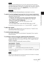 Preview for 25 page of Sony VPL CX5 - XGA LCD Projector Operating Instructions Manual