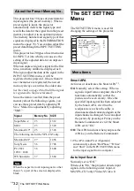 Preview for 32 page of Sony VPL CX5 - XGA LCD Projector Operating Instructions Manual