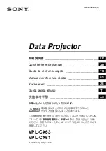 Sony VPL-CX61 Quick Reference Manual preview