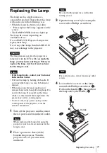 Preview for 19 page of Sony VPL-CX61 Quick Reference Manual