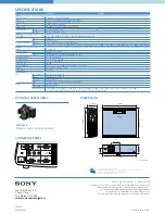 Preview for 4 page of Sony VPL-CX61 Specifications