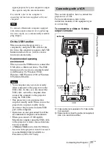 Предварительный просмотр 21 страницы Sony VPL-CX70 Operating Instructions Manual