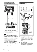 Предварительный просмотр 22 страницы Sony VPL-CX70 Operating Instructions Manual