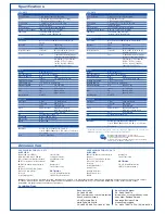 Preview for 6 page of Sony VPL-CX70 Specifications