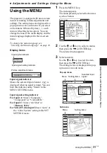 Предварительный просмотр 31 страницы Sony VPL CX85 - XGA LCD Projector Operating Instructions Manual