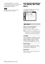 Предварительный просмотр 38 страницы Sony VPL CX85 - XGA LCD Projector Operating Instructions Manual