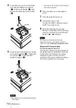 Предварительный просмотр 42 страницы Sony VPL CX85 - XGA LCD Projector Operating Instructions Manual