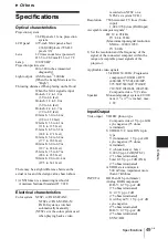 Предварительный просмотр 49 страницы Sony VPL CX85 - XGA LCD Projector Operating Instructions Manual