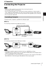 Preview for 7 page of Sony VPL-DW120 Operating Instructions Manual