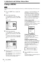 Preview for 14 page of Sony VPL-DW120 Operating Instructions Manual