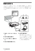 Предварительный просмотр 14 страницы Sony VPL-DW125 Quick Reference Manual