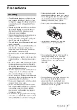 Предварительный просмотр 27 страницы Sony VPL-DW125 Quick Reference Manual