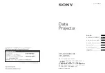 Предварительный просмотр 1 страницы Sony VPL-DW126 Quick Reference Manual