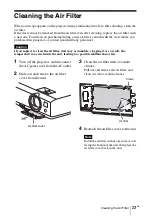 Предварительный просмотр 49 страницы Sony VPL-DW126 Quick Reference Manual