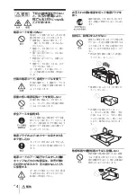 Preview for 4 page of Sony VPL-DW240 Quick Reference Manual