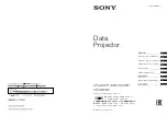 Sony VPL-DW241 Quick Reference Manual предпросмотр