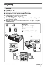 Предварительный просмотр 33 страницы Sony VPL-DX10 Quick Reference Manual