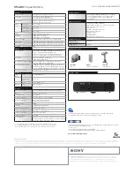 Preview for 2 page of Sony VPL-DX11 Specifications