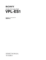 Preview for 1 page of Sony VPL-ES1 Service Manual