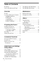 Preview for 4 page of Sony VPL ES3 - SVGA LCD Projector Operating Instructions Manual